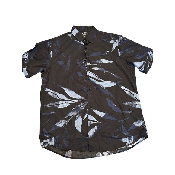 Men's Large Terrain Short Sleeve Button Front Shirt, Created for Macy's - Picture 1 of 4